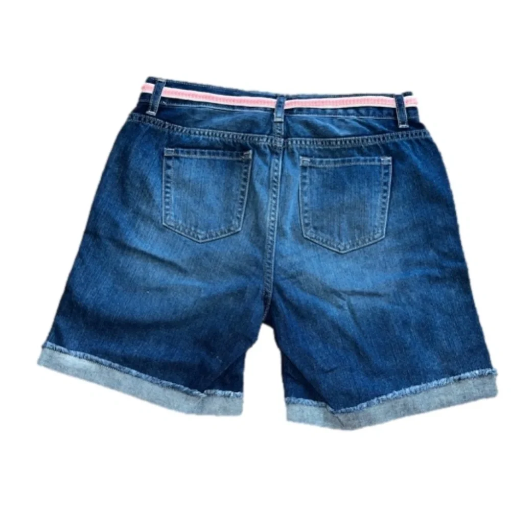 Girls Children’s Place Midi Mi-Long belted denim shorts - size 16